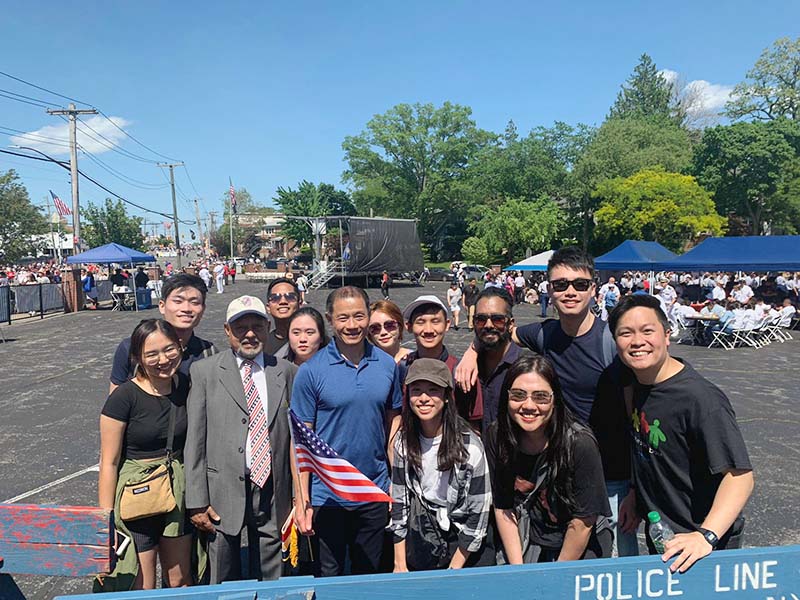 Memorial Day march with NYC Comptroller Stringer